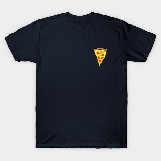 Pixel Pepperoni Pizza Design T-Shirt by oggi0